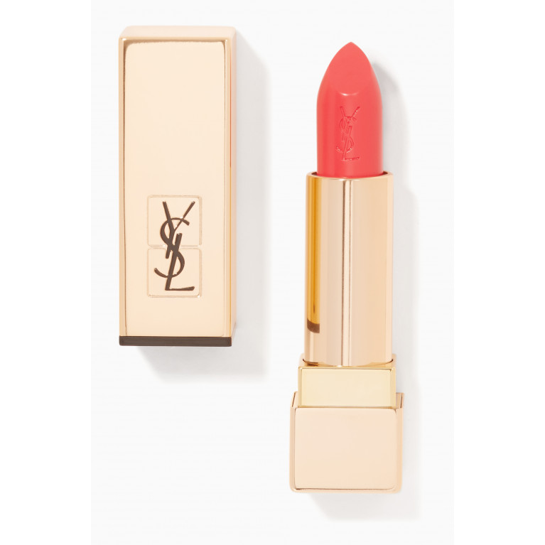 YSL  - Rosy Coral Rouge Pur Couture Satin Radiance Lipstick Pink