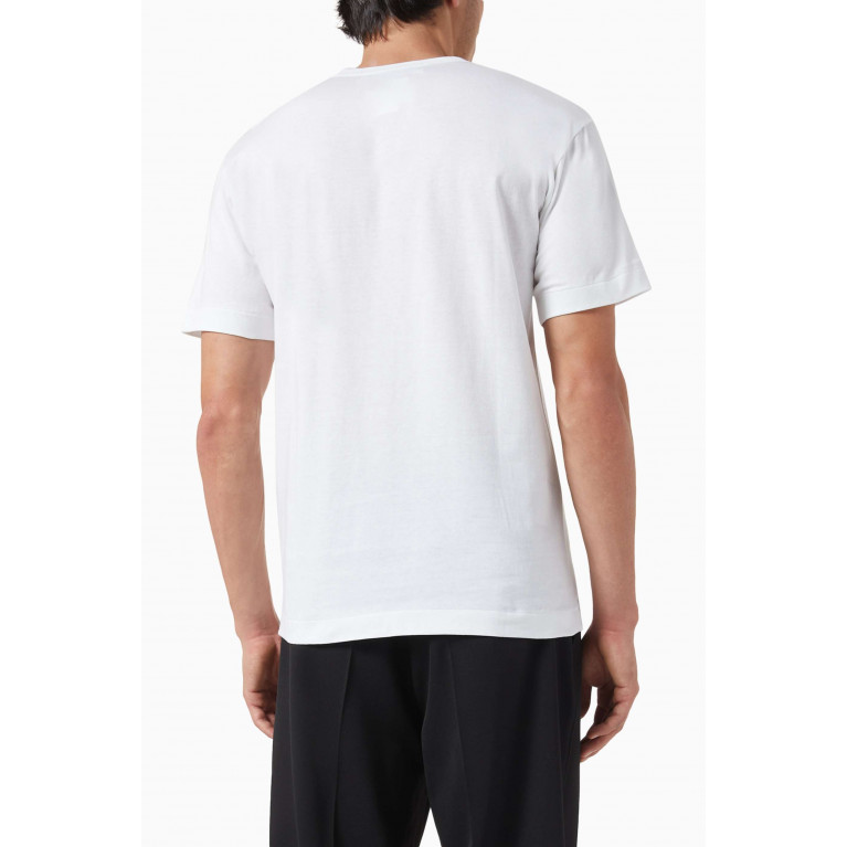 Comme des Garçons PLAY - Logo Print T-shirt in Cotton