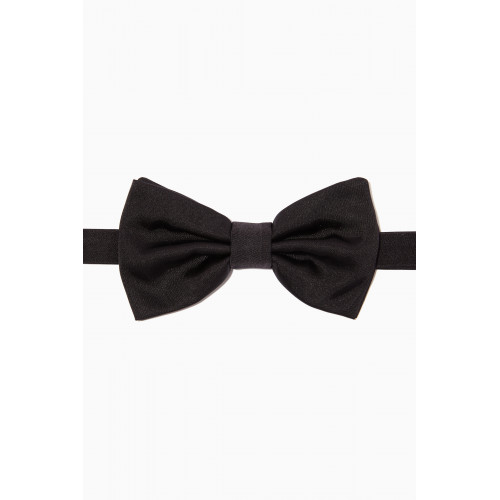 Dolce & Gabbana - Silk Satin Bow Tie Black