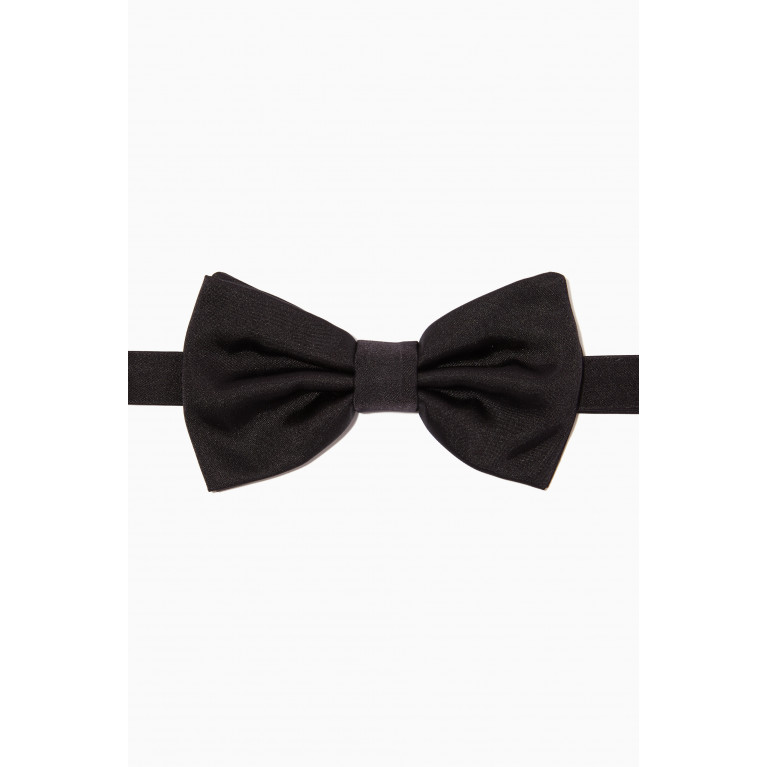 Dolce & Gabbana - Silk Satin Bow Tie Black