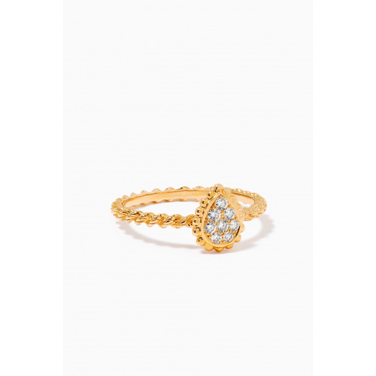 Boucheron - Serpent Bohème XS Motif Diamond Ring in 18kt Rose Gold Rose Gold