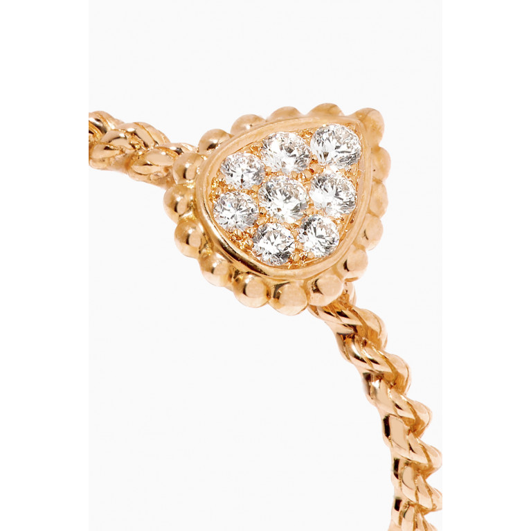 Boucheron - Serpent Bohème XS Motif Diamond Ring in 18kt Rose Gold Multicolour