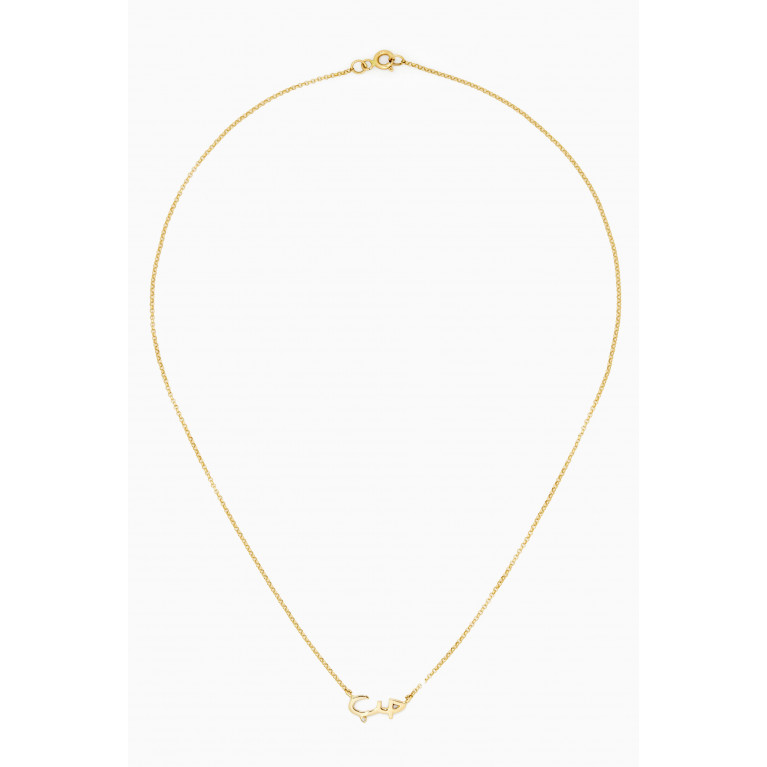 Bil Arabi - Yellow-Gold & Diamond Love Necklace