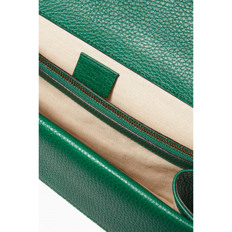 Gucci - Green Dionysus Textured Leather Shoulder Bag Multicolour
