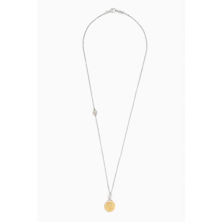 Azza Fahmy - Dainty Calligraphy Necklace in 18kt Gold & Sterling Silver