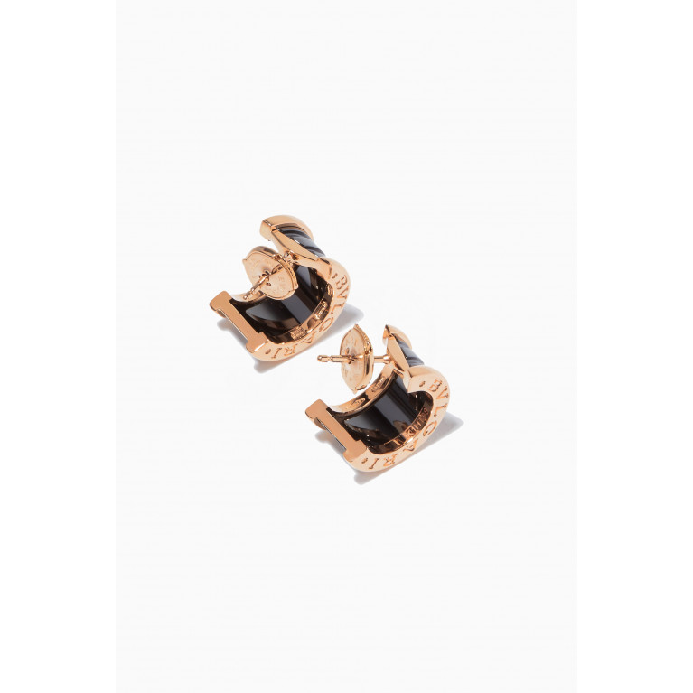 Bvlgari - B.zero1 Ceramic Earrings in 18kt Rose Gold