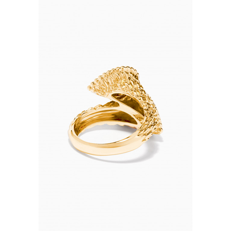 Boucheron - Serpent Bohéme Toi et Moi Diamond Ring in 18kt Yellow Gold