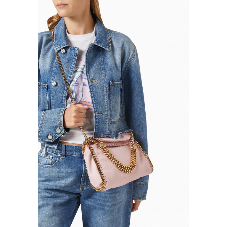 Stella McCartney - Mini Falabella Tote Bag in Shaggy Deer Pink