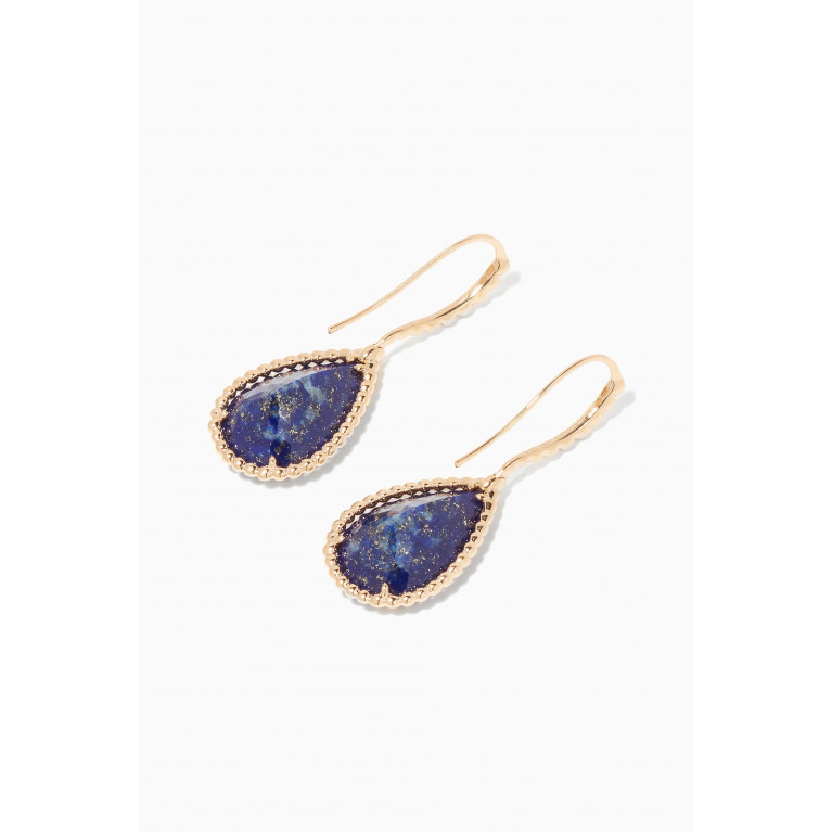 Boucheron - Yellow-Gold Serpent Bohème Sleeper Lapis Lazuli Earrings