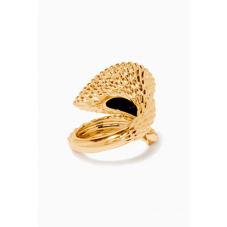 Boucheron - Yellow-Gold & Mother-Of-Pearl L Motif Serpent Bohème Ring