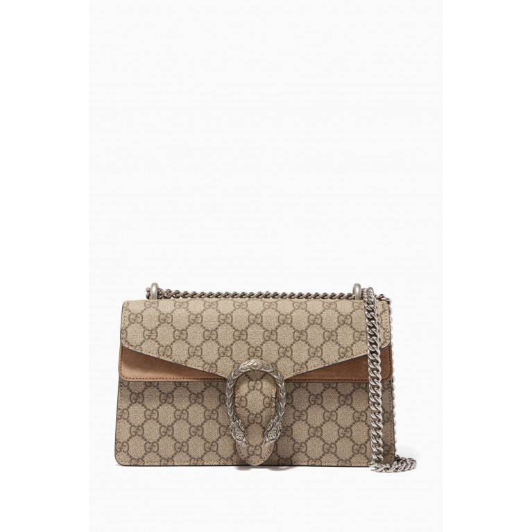 Gucci - Beige Small Dionysus GG Shoulder Bag Neutral