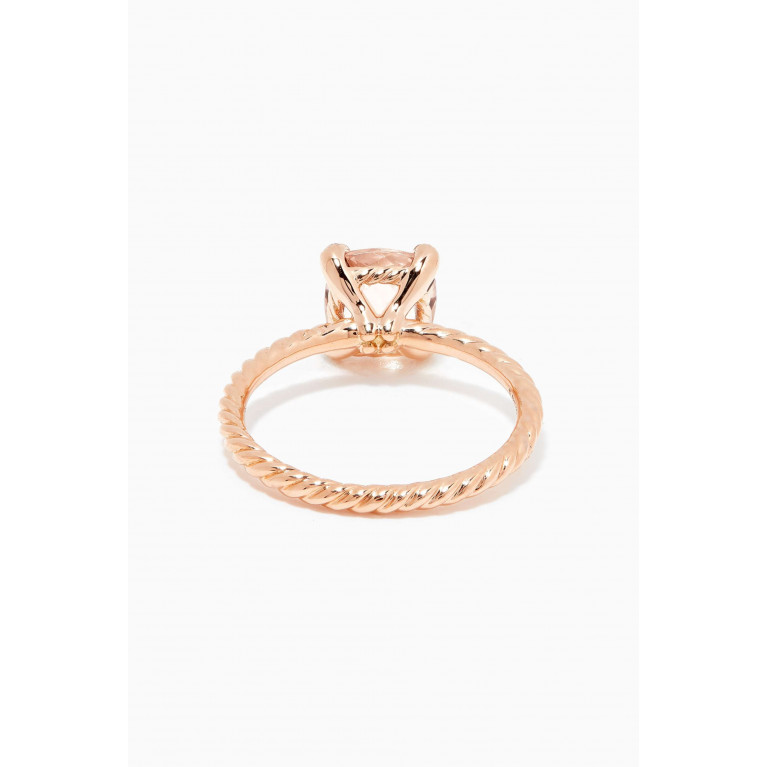 David Yurman - Châtelaine® Morganite Diamond Ring in 18kt Rose Gold