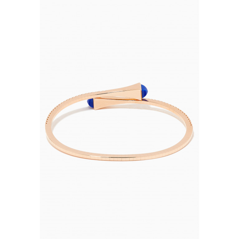 Marli - Cleo Lapis Lazuli Diamond Midi Slip-on Bracelet in 18kt Rose Gold