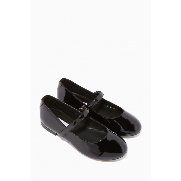 Dolce & Gabbana - Vernice Leather Ballet Flats