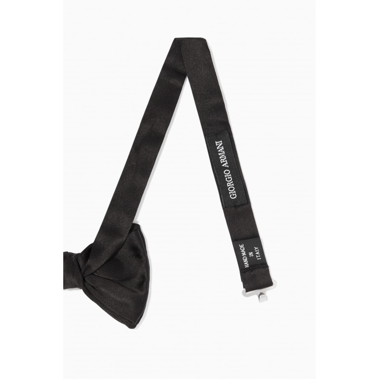 Giorgio Armani - Silk Satin Bow Tie Black