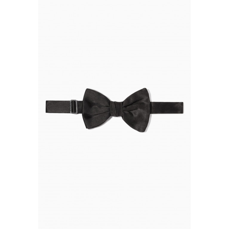 Giorgio Armani - Silk Satin Bow Tie Black