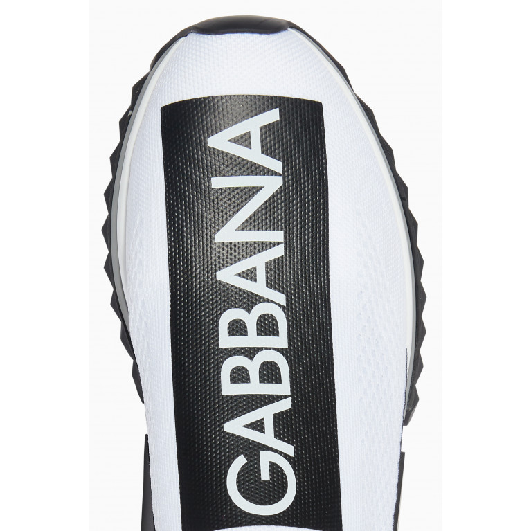Dolce & Gabbana - Sorrento Stretch-Knit Sneakers White