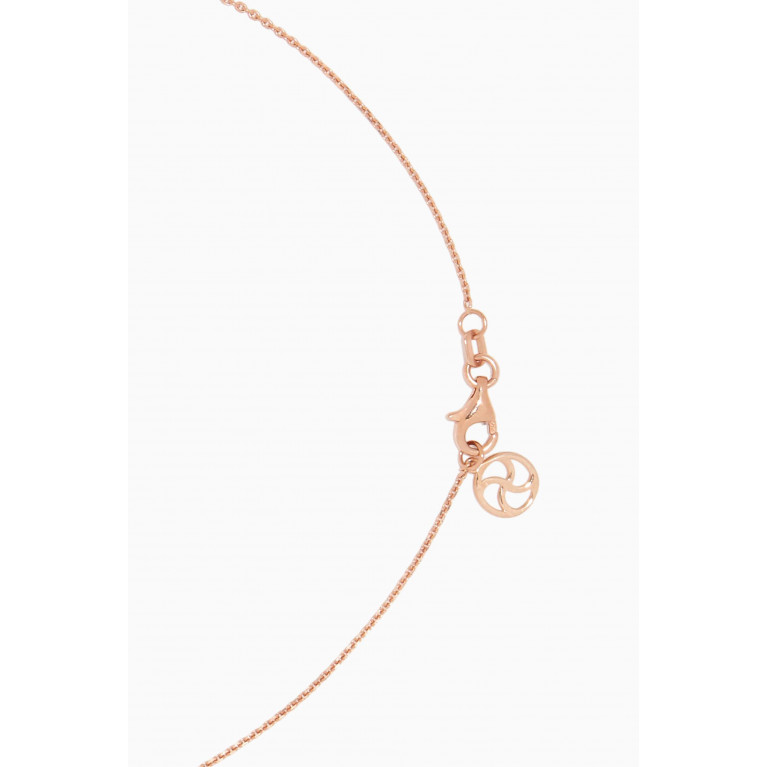 Bee Goddess - Rose-Gold & Eye Light Double Hoop Necklace