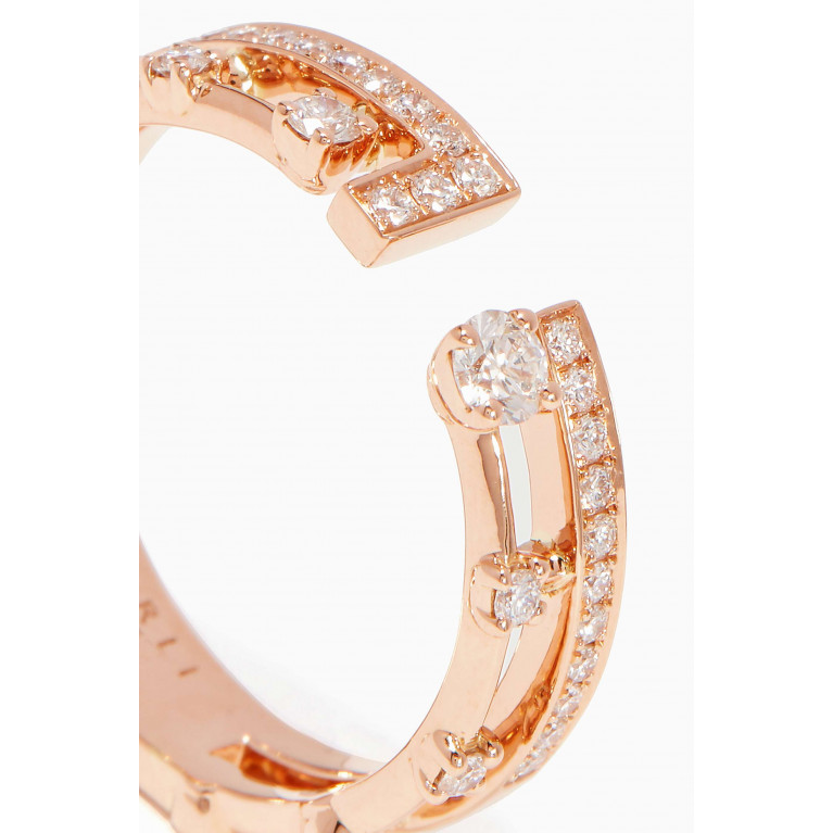 Marli - Rose-Gold & Diamond Avenues Index Ring
