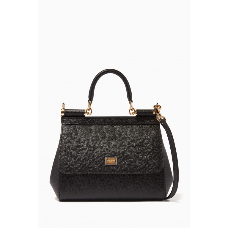 Dolce & Gabbana - Small Sicily Dauphine Leather Bag
