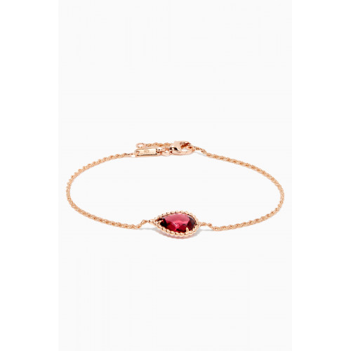 Boucheron - Rose-Gold Serpent Bohème Rhodolite Bracelet