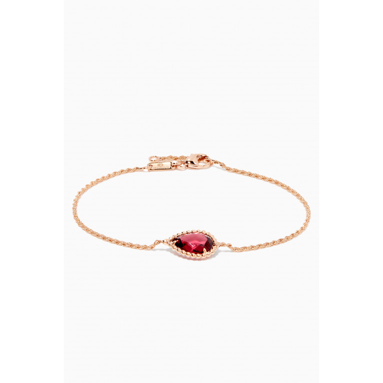 Boucheron - Rose-Gold Serpent Bohème Rhodolite Bracelet