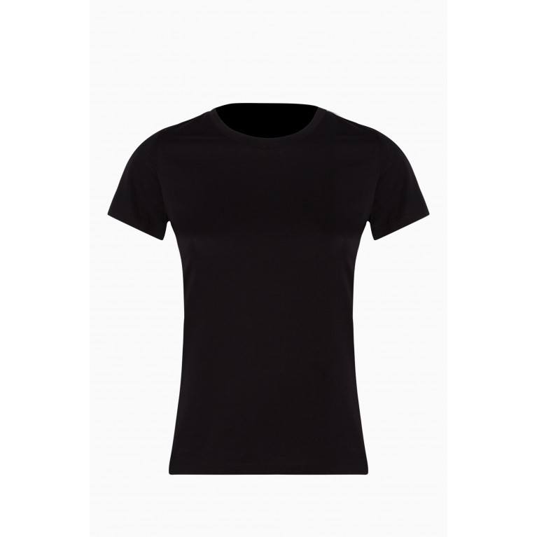 Vince - Black Cotton T-Shirt Black