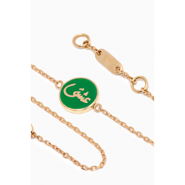 Bil Arabi - Mina "Passion" Bracelet in 18kt Gold Green