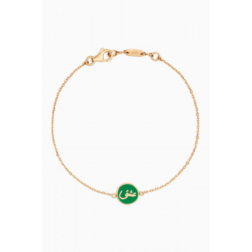 Bil Arabi - Mina "Passion" Bracelet in 18kt Gold Green