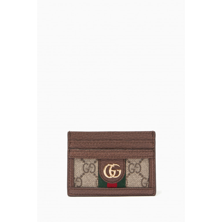 Gucci - Beige Ophidia GG Card Case