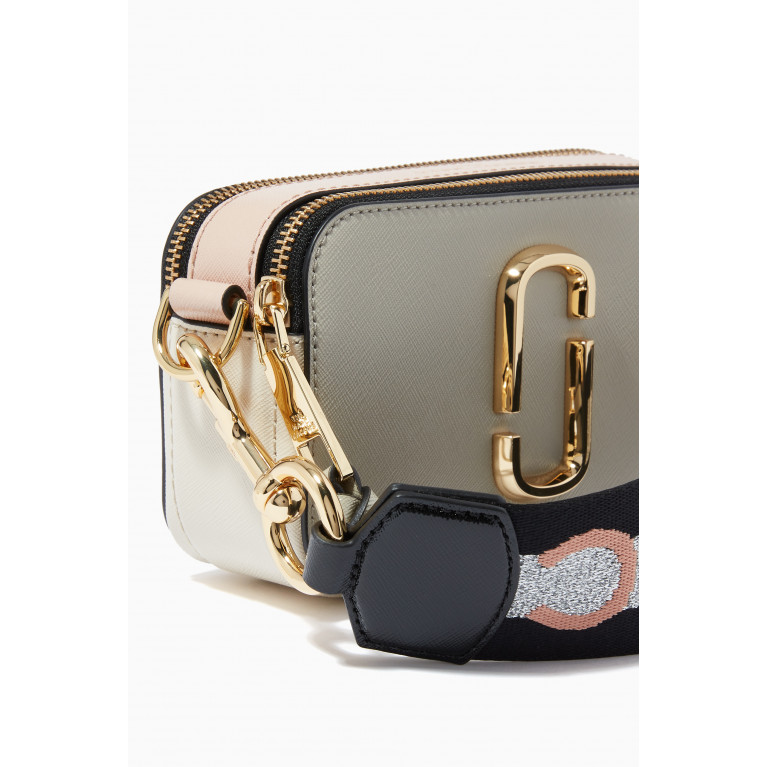 Marc Jacobs - Small Snapshot Camera Crossbody Bag in Leather Grey