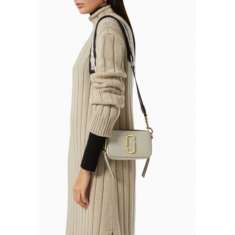Marc Jacobs - Small Snapshot Camera Crossbody Bag in Leather Grey