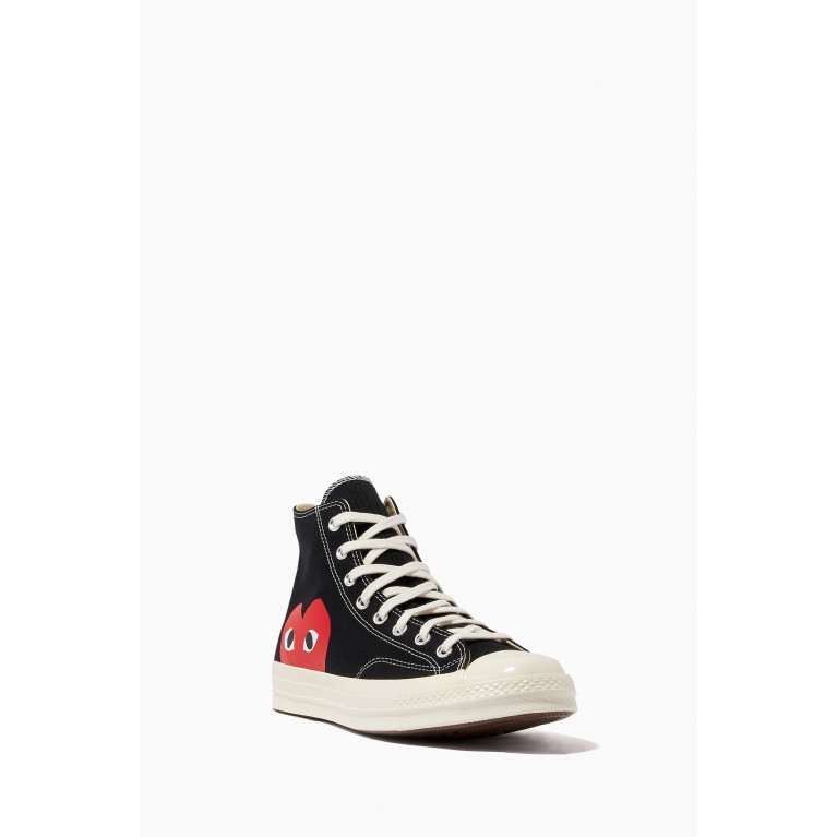 Comme des Garçons - x Converse Chuck 70 High Top Sneakers in Canvas Black