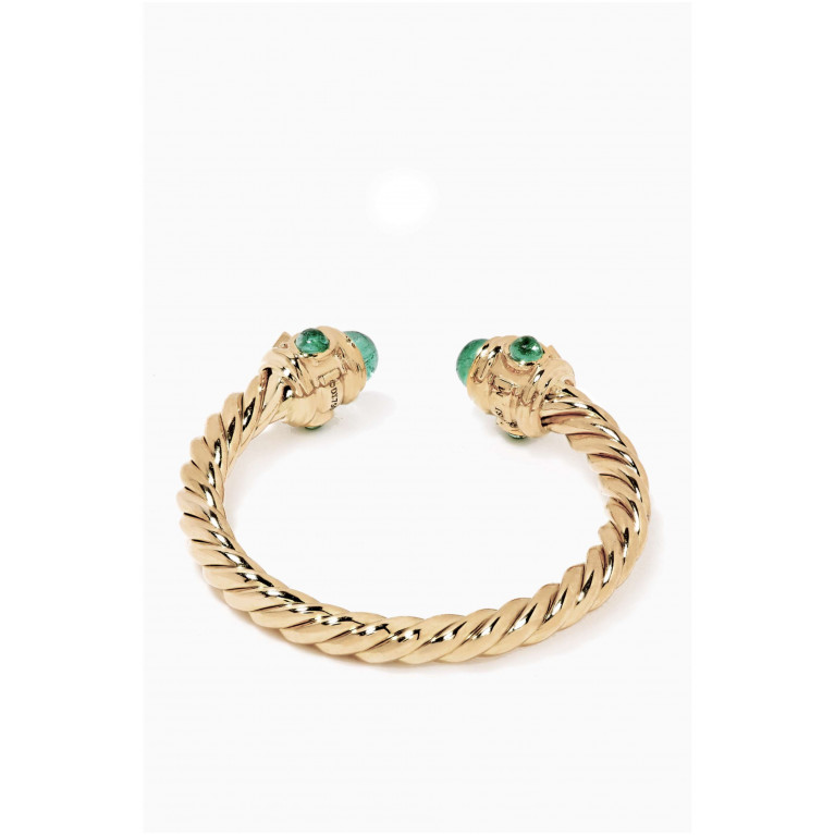 David Yurman - Renaissance® Ring with Emeralds in 18kt Yellow Gold