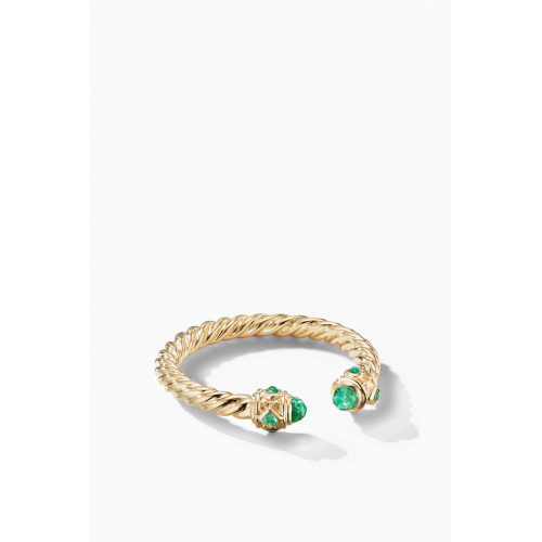 David Yurman - Renaissance® Ring with Emeralds in 18kt Yellow Gold