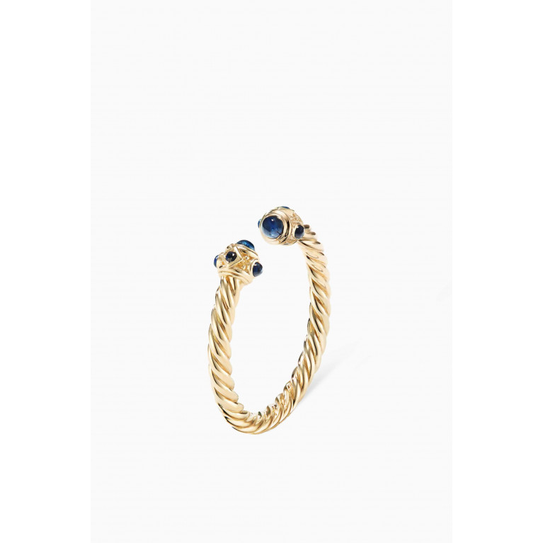 David Yurman - Yellow-Gold & Renaissance Blue Sapphires Ring