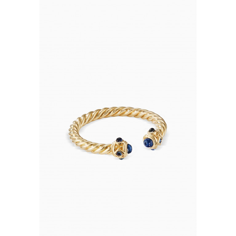 David Yurman - Yellow-Gold & Renaissance Blue Sapphires Ring