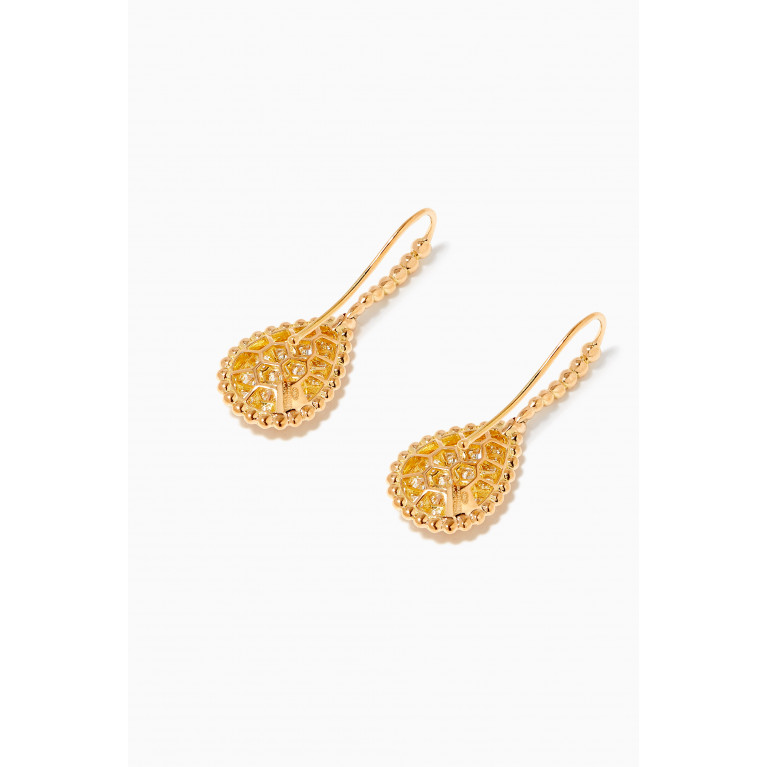 Boucheron - Serpent Bohème M Motif Diamond Sleepers Earrings in 18kt Yellow Gold