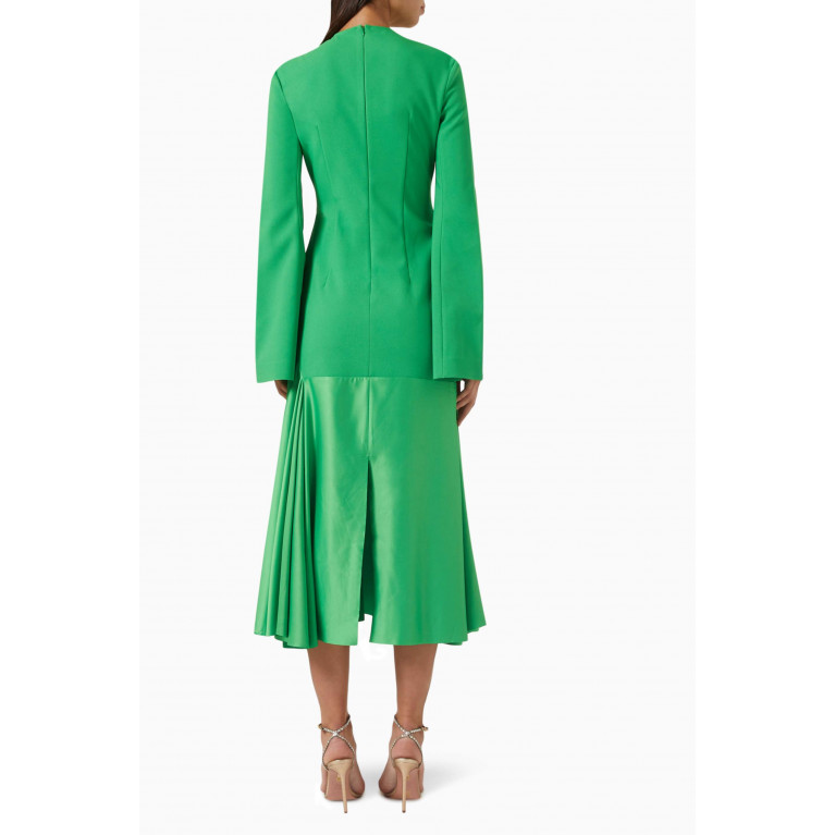 Solace London - Gaia Midi Dress Green
