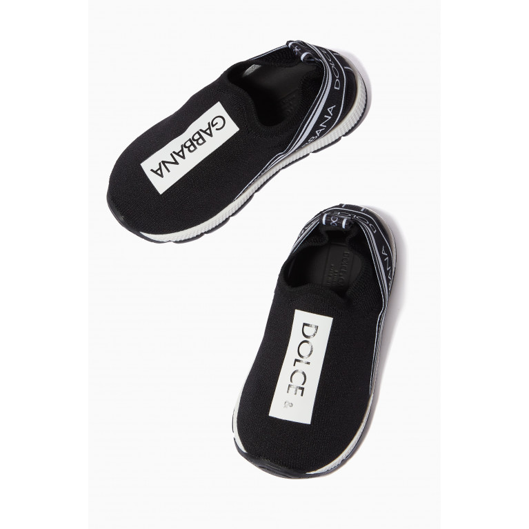 Dolce & Gabbana - Sorrento Slip-on Sneakers in Polyester Black