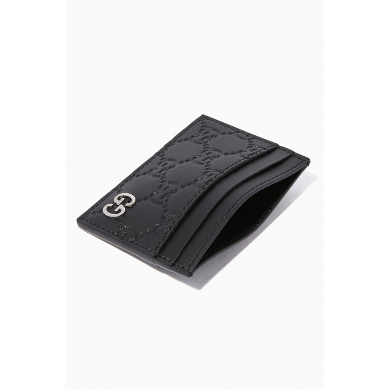Gucci - Black GG Signature Card Holder