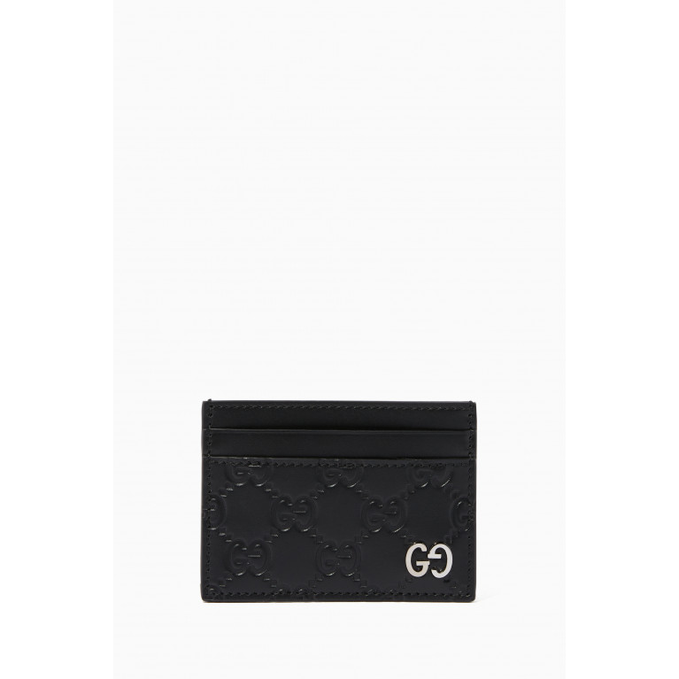 Gucci - Black GG Signature Card Holder