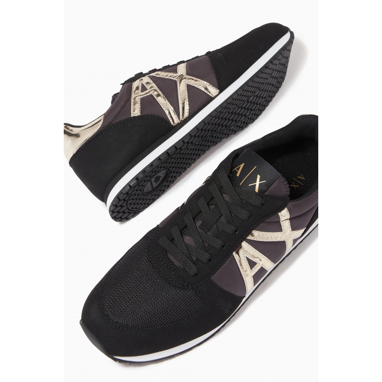 Armani Exchange - Lace Up Sneaker Black