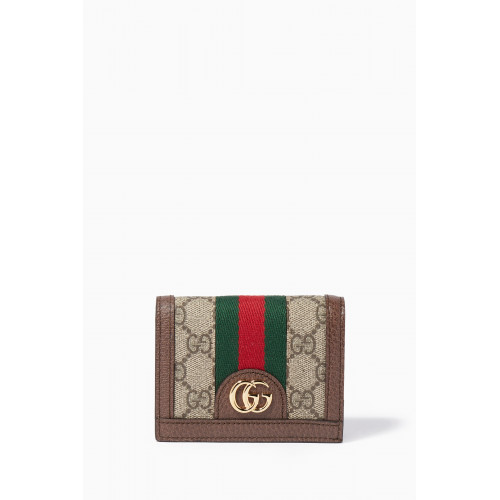 Gucci - Beige Ophidia GG card case