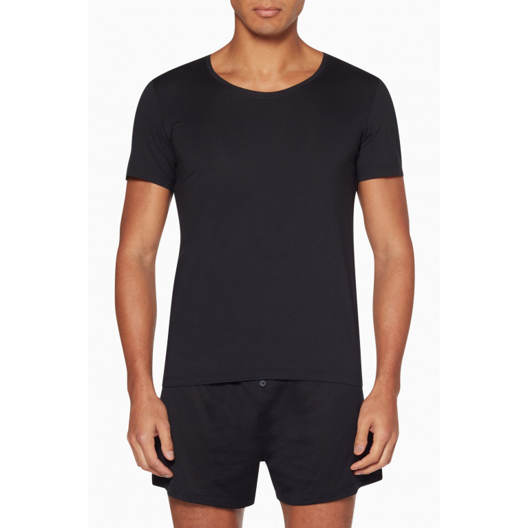 Hanro - Superior Cotton T-Shirt Black