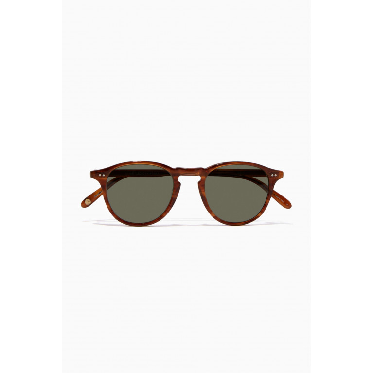 Garrett Leight - Demi-Blonde Hampton 46 Acetate Round-Frame Sunglasses