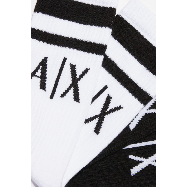Armani - Armani - Black and White Socks, Pack Of 2
