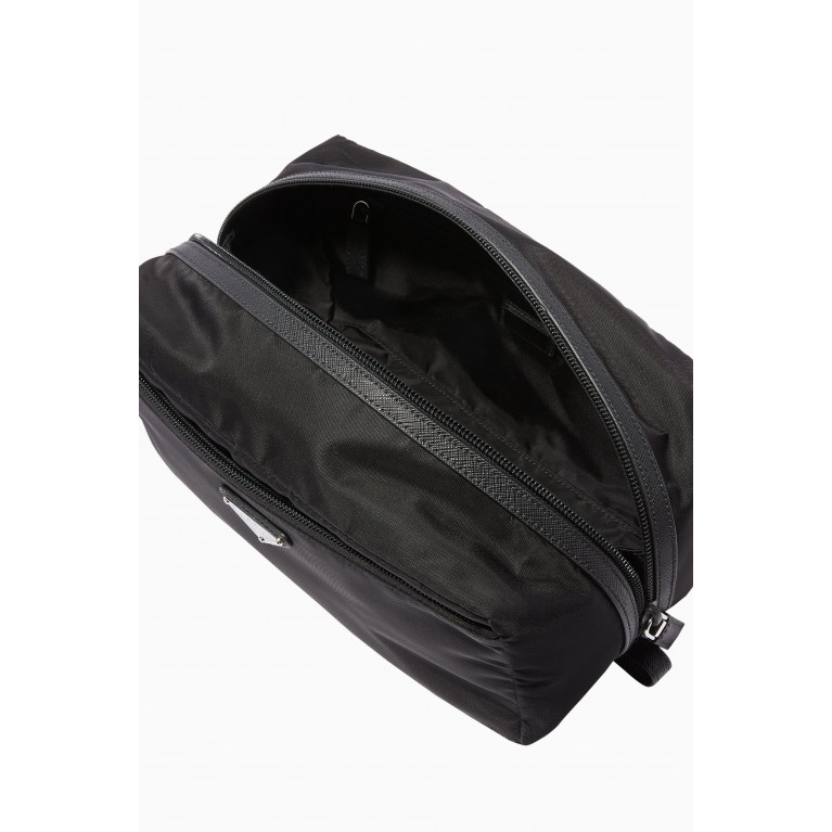 Prada - Black Nylon Wash Bag