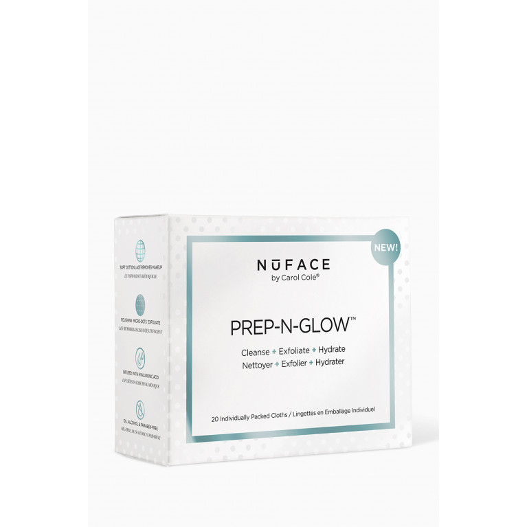 NuFace - Prep-N-Glow Cleansing Cloth, Pack of 20