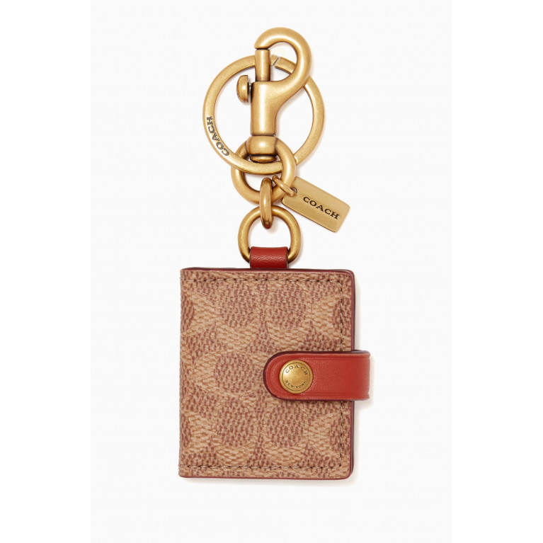 Coach - Picture Frame Bag Charm in Signature Canvas